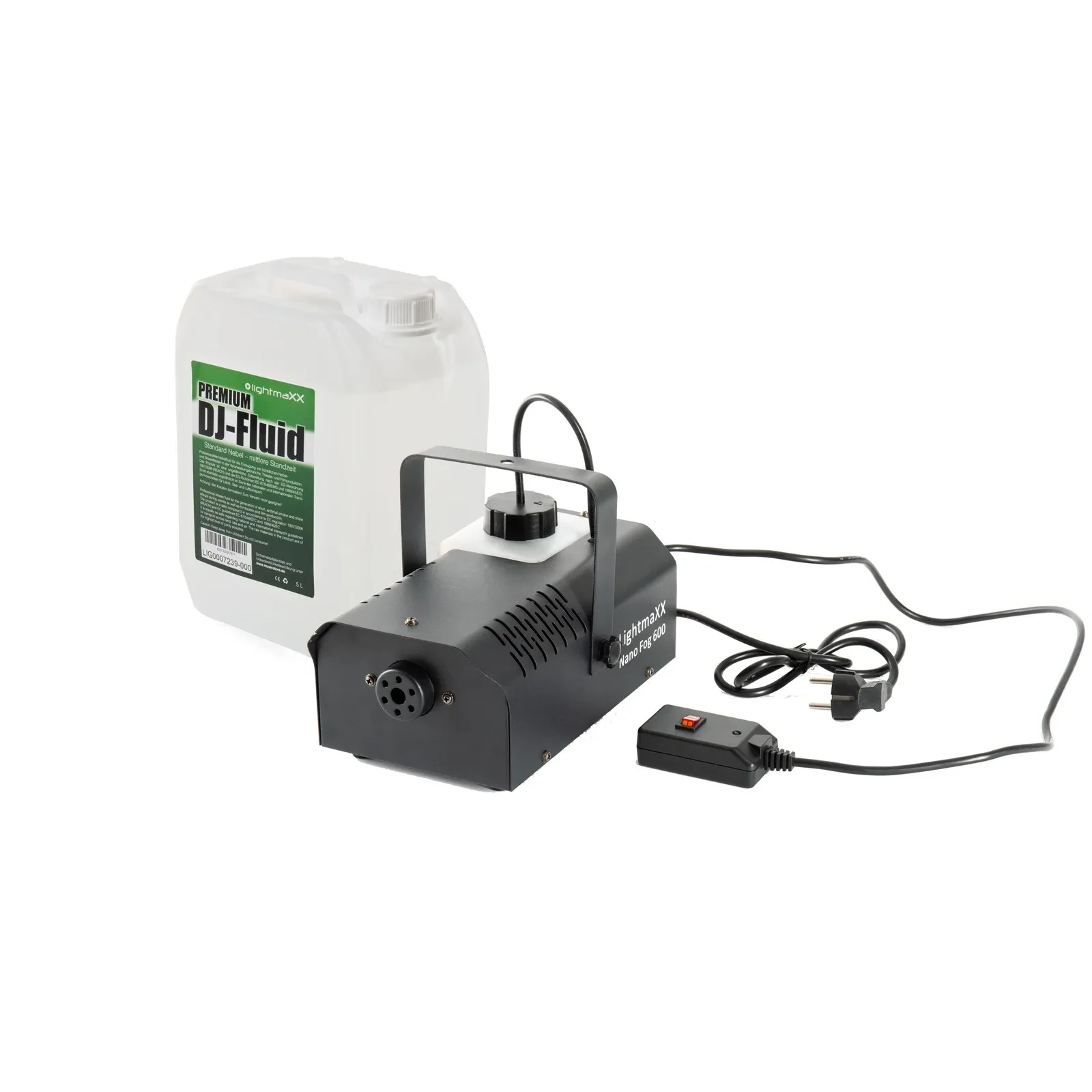Nano Fog 600W Nebelmaschine 5L Nebelfluid 14m³/min Ausstoß Fernbedienung DJ