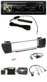 Pioneer MP3 USB CD DAB Lenkrad Autoradio für BMW X3 E83 2004-2010 mittig