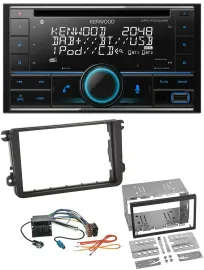 Kenwood CD 2DIN DAB USB MP3 Bluetooth Autoradio für Skoda Fabia Octavia II Rapid