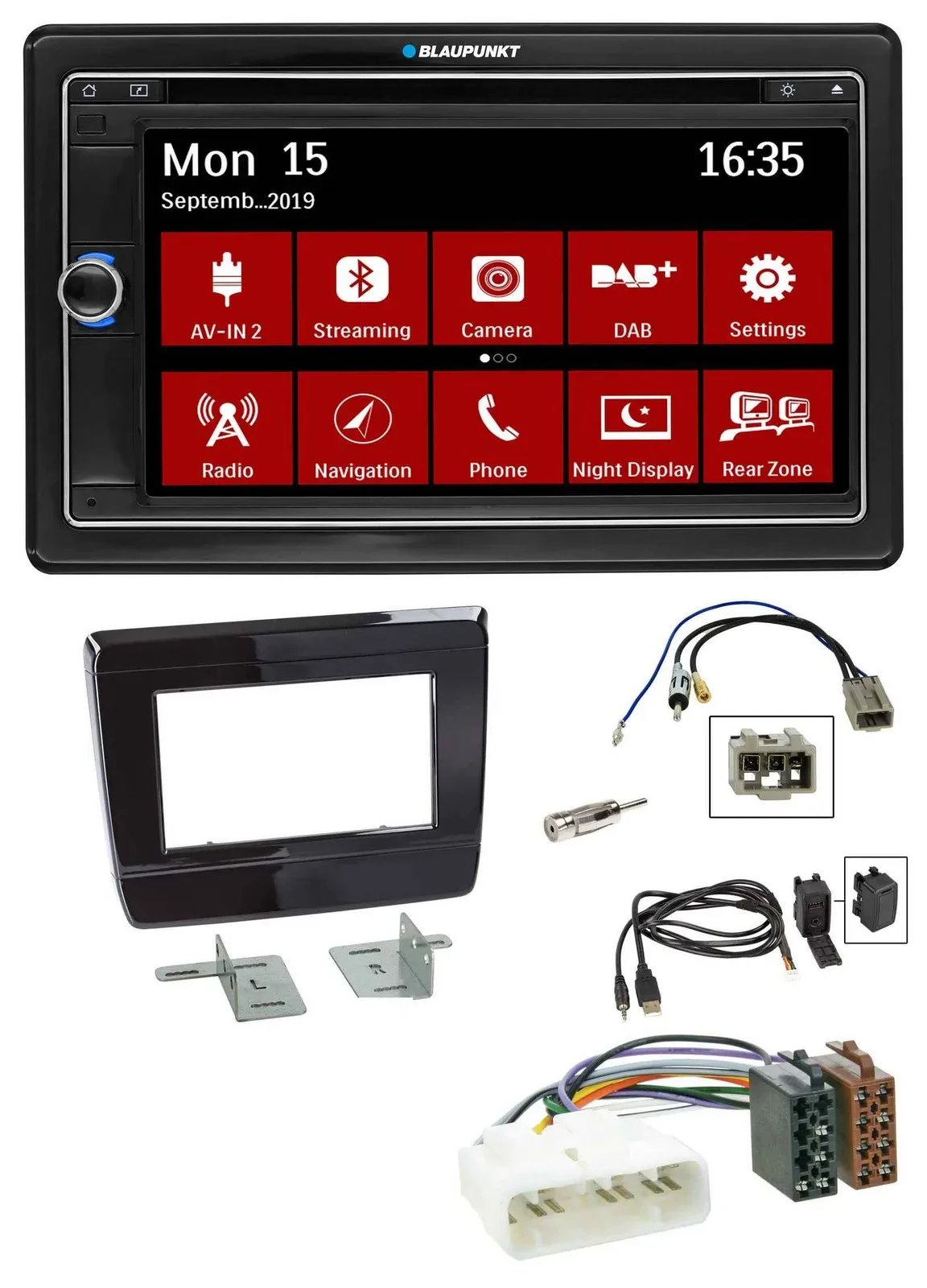Blaupunkt Bluetooth DAB 2DIN USB DVD MP3 Autoradio für Isuzu D-Max 2020 2021 Kla