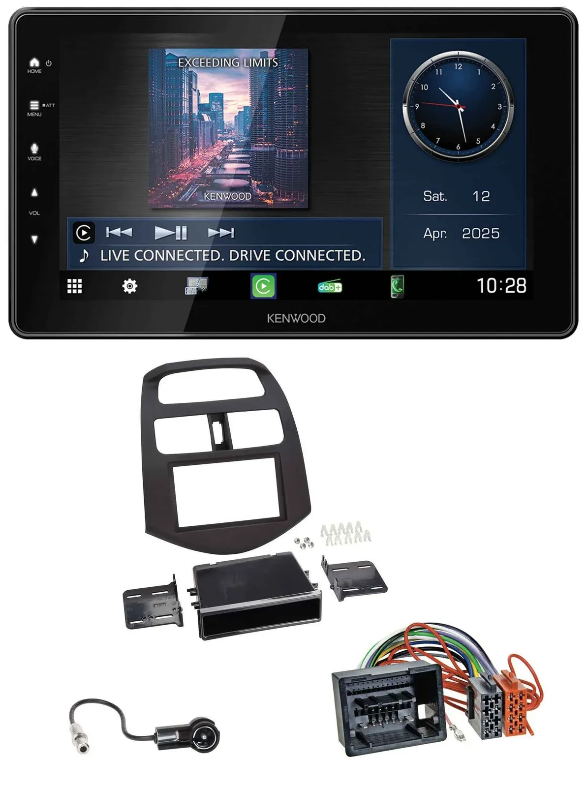 Автомагнитола для Chevrolet Spark (с 2013) Kenwood MP3, Bluetooth, USB, DAB