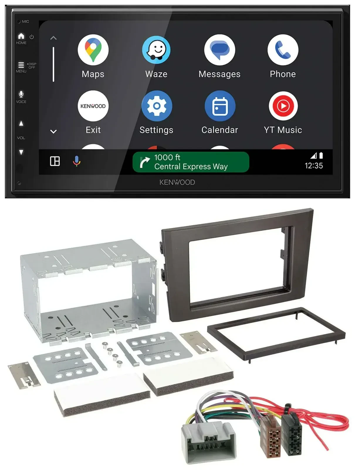 Автомагнитола для Volvo XC90 Kenwood 2-DIN, DAB, Bluetooth, USB, MP3, 14-pin (2002–2014)