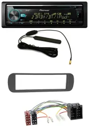 Pioneer CD MP3 AUX DAB USB Autoradio für Lancia Y (1996-2004) - schwarz