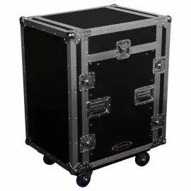 Odyssey FZSRP1112W 11U Top 12U Bottom Space Combo Rack with Wheels idjnow