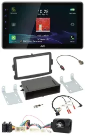 JVC DAB Lenkrad Bluetooth USB Autoradio für Dacia Dokker Duster Lodgy ab 12 schw