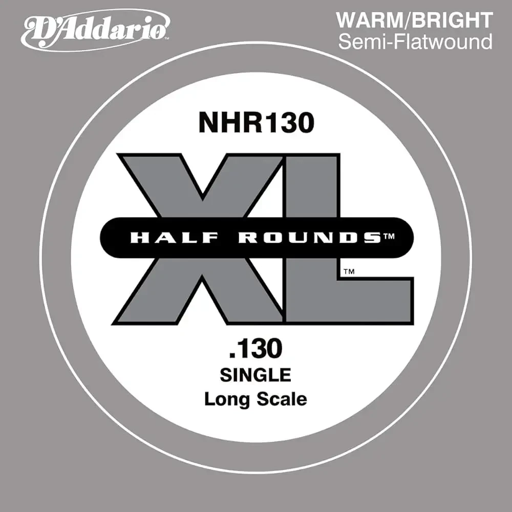 Струна одиночная D'Addario NHR130 Half Round Pure Nickel 130