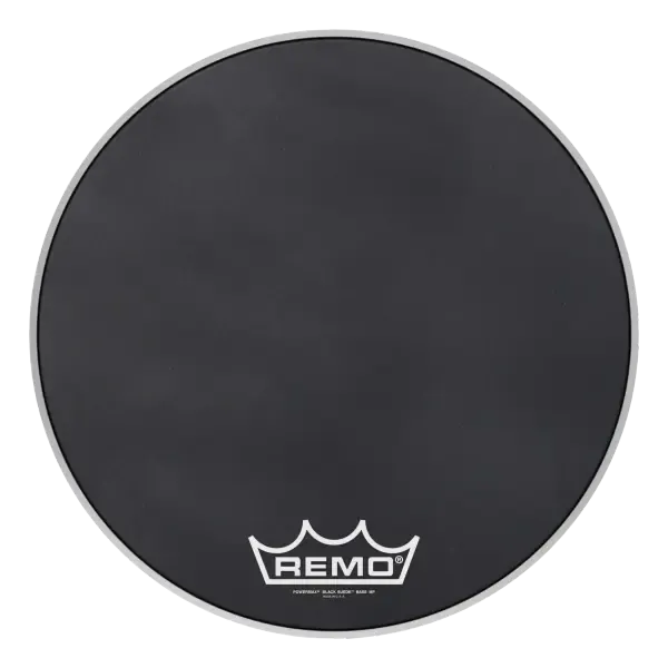 Пластик для барабана Remo 20" Powermax Black Suede Crimplock