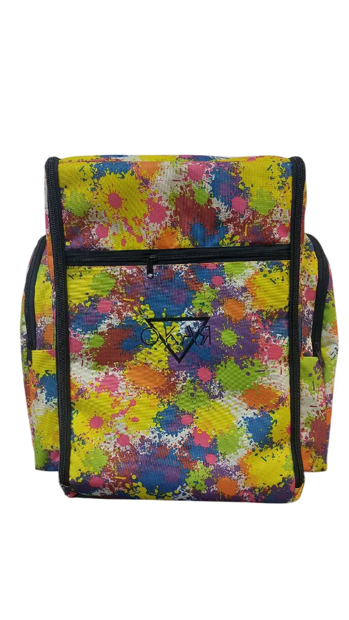 F-KB Чехол для кахона, акварельный принт, ОКая