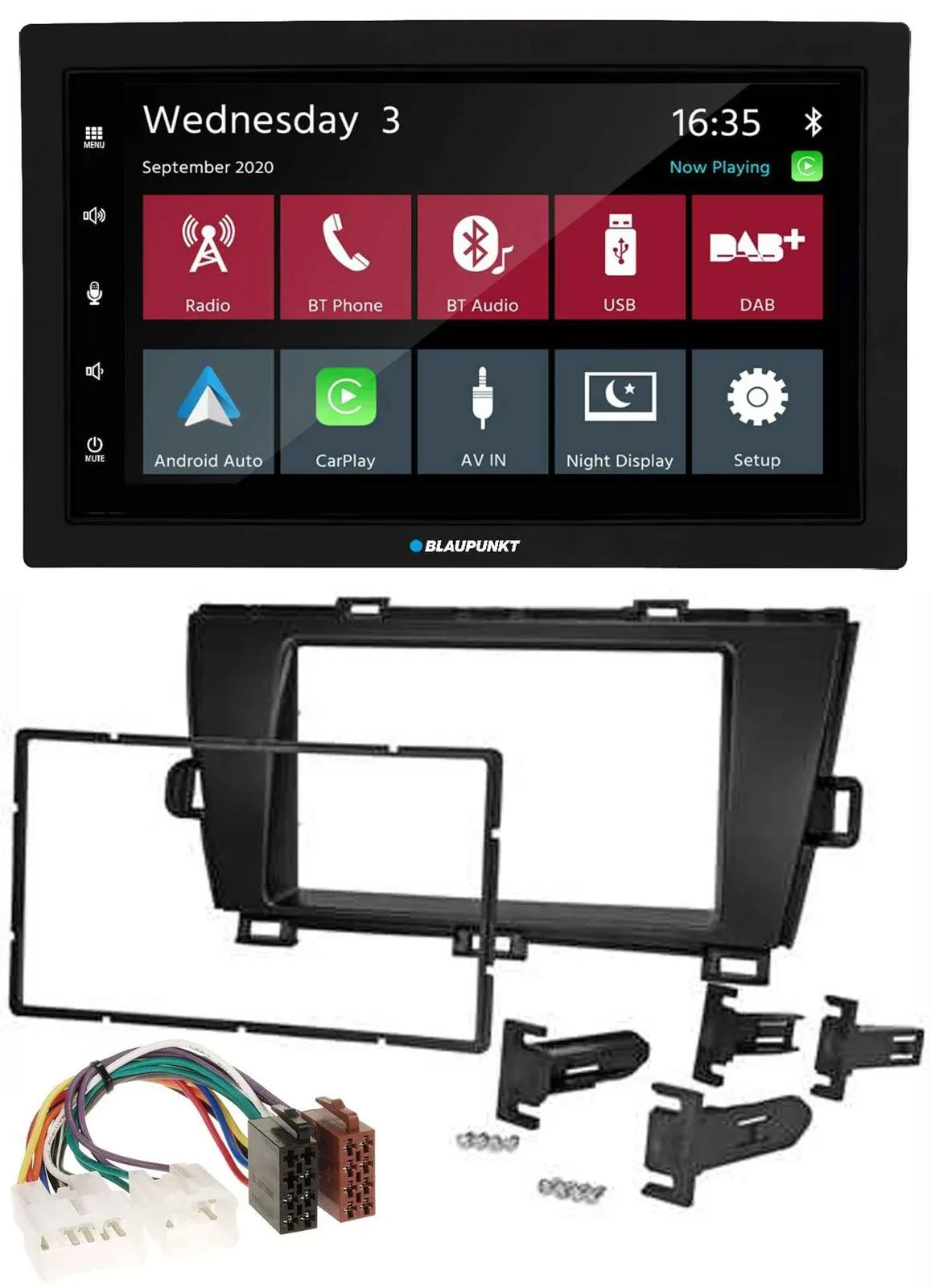 Blaupunkt 2DIN MP3 USB Bluetooth DAB Autoradio für Toyota Prius (2009-2012)