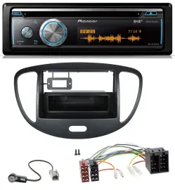 Автомагнитола Pioneer MP3/DAB/USB/CD, Bluetooth, для Hyundai i10 (2008–2013), черный