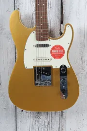 Squier by Fender Paranormal Custom Nashville Stratocaster Electric Guitar Aztec Gold