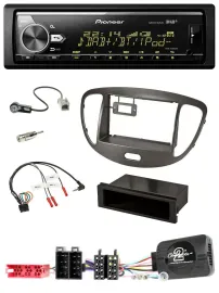 Pioneer Bluetooth USB DAB Lenkrad Autoradio für Hyundai i10 ISO 2009-13 dunkelsi