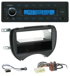 VDO AUX Bluetooth USB MP3 Autoradio für Nissan Micra K13 10-13 schwarz