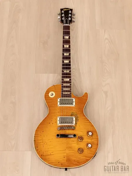Электрогитара Gibson Custom Shop Murphy Lab Kirk Hammett Greeny 1959 Les Paul Standard HH Green Lemon w/case USA 2023
