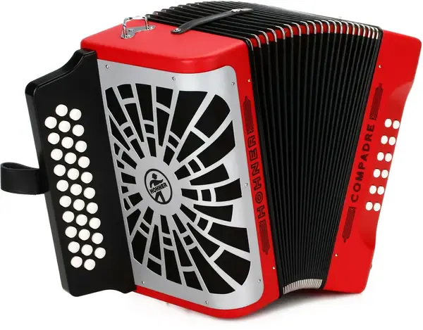 Аккордеон Hohner Compadre Diatonic Accordion, Keys of E/A/D, Red