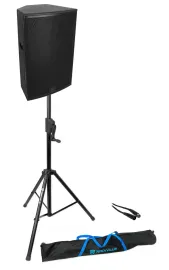 JBL SRX915M 15" 600 Watt Powered Active DJ PA Speaker w/DSP+Stand+Cable+Bag