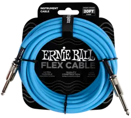 Инструментальный кабель Ernie Ball 6417 6м Flex Blue