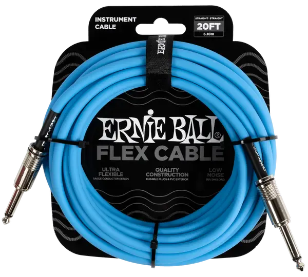 Инструментальный кабель Ernie Ball 6417 6м Flex Blue