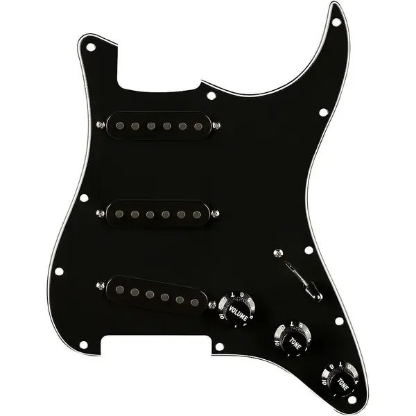 Комплект темброблока Fender Pure Vintage 1965 Pre-Wired Strat Pickguard Black