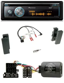 Pioneer Lenkrad DAB USB CD Bluetooth Autoradio für Seat Leon 2002-2006 Toledo 20