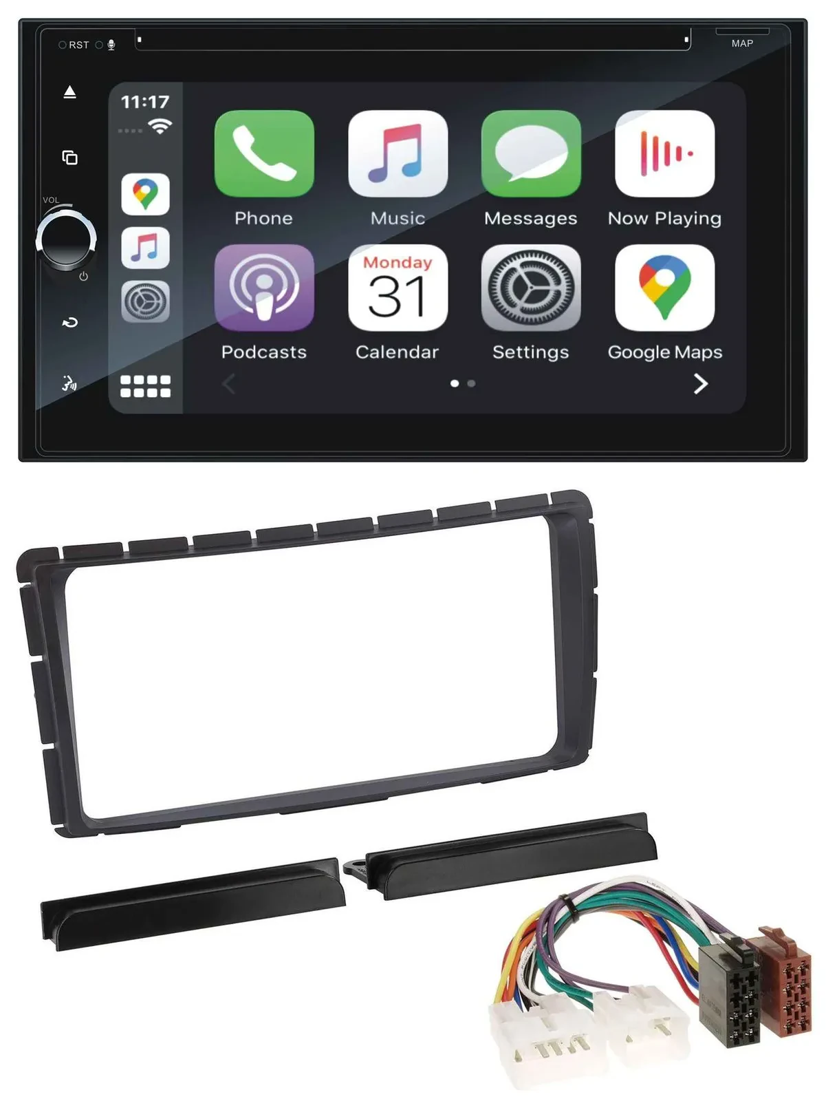 Blaupunkt 2DIN Bluetooth DAB USB DVD MP3 Autoradio für Toyota Hilux (ab 2011)