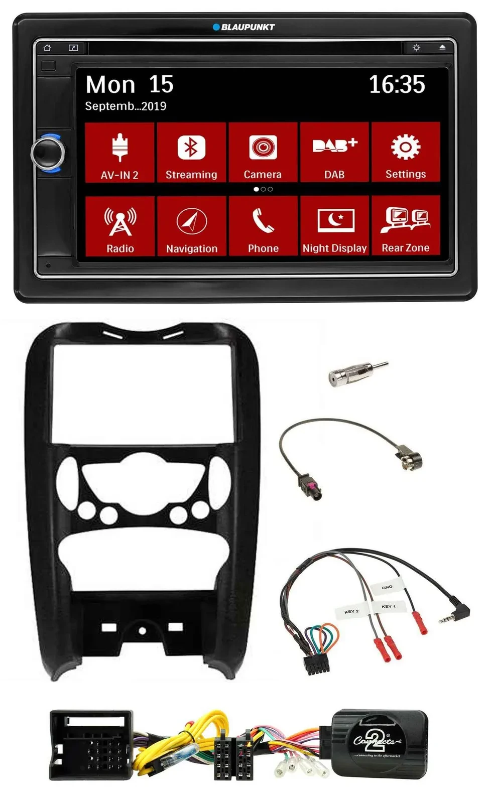 Автомагнитола для Mini Cooper Blaupunkt 2DIN, Bluetooth, DAB, TMC, USB