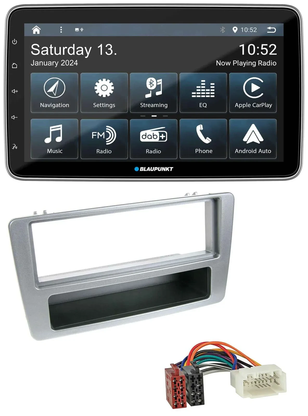 Blaupunkt USB DAB SD MP3 Bluetooth Autoradio für Honda Civic 01-03 silber man. K