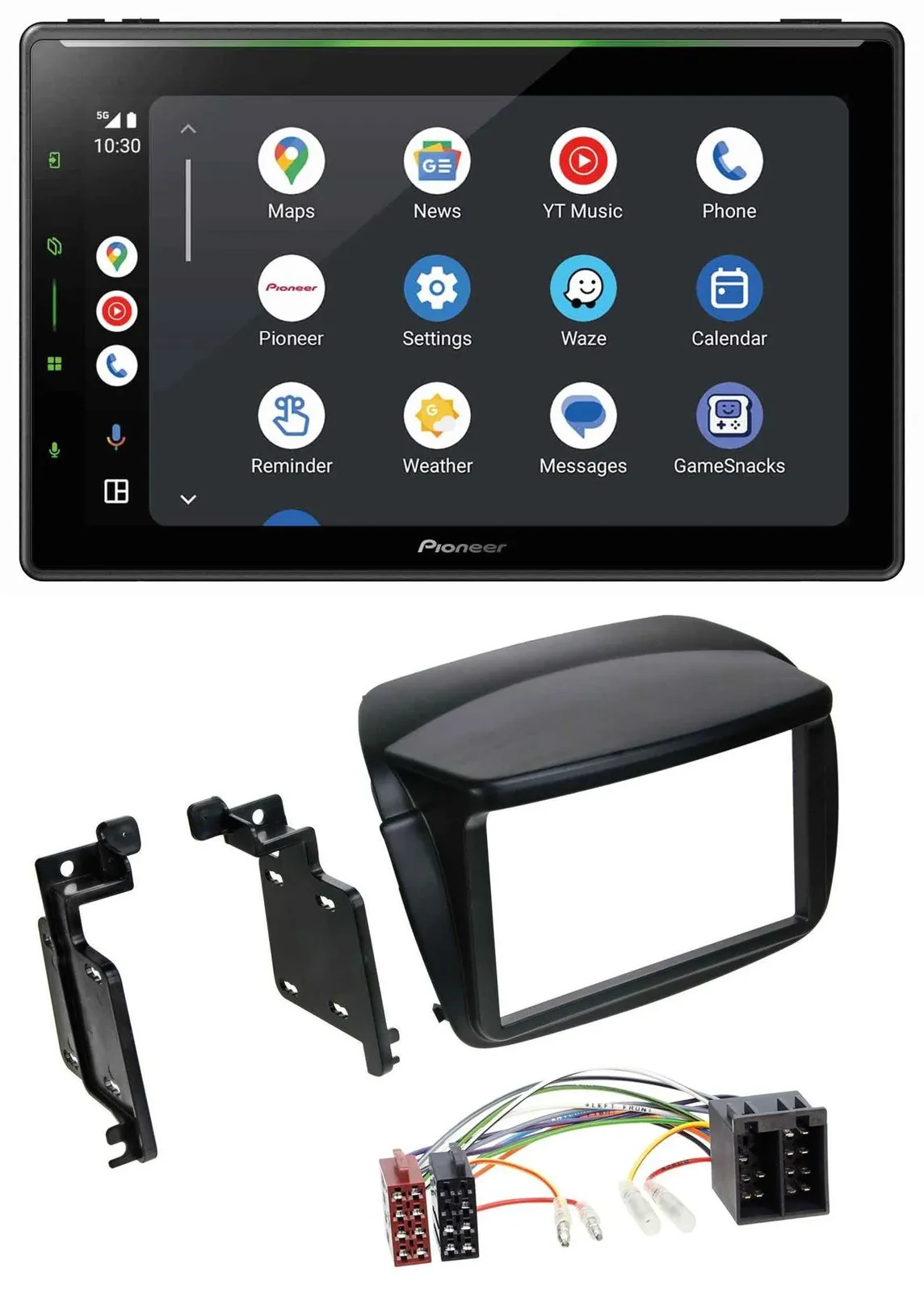 Pioneer 2DIN MP3 USB Bluetooth DAB Autoradio für Fiat Doblo ab 10 Opel Combo ab