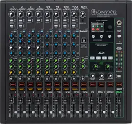 Аналоговый микшер Mackie Onyx 12-Channel Premium Analog Mixer with Multi-Track USB