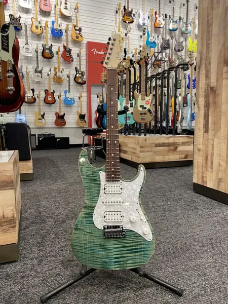 Электрогитара Suhr 01-CUS-0018 Custom Standard Flame Top Green w/Hard Case