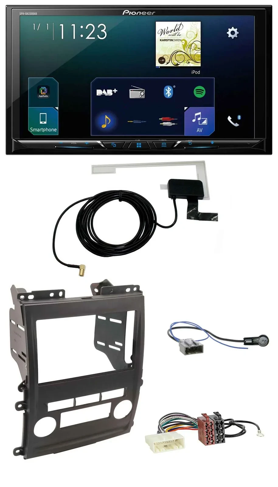 Pioneer 2DIN DAB USB MP3 Bluetooth Autoradio für Nissan Xterra 2009-2011