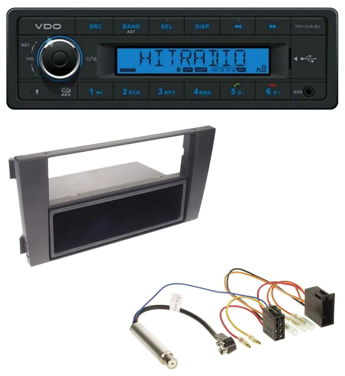 VDO Bluetooth AUX USB MP3 Autoradio für Audi A6 C5 2001-2005 Symphony ISO