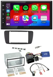 Kenwood Lenkrad USB DAB 2DIN Bluetooth Autoradio für Seat Ibiza ab 08 azabachesc