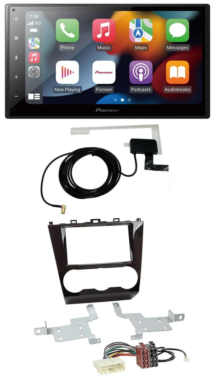 Pioneer MP3 USB Bluetooth DAB 2DIN Autoradio für Subaru Forester ab 2015