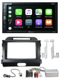 Pioneer DVD 2DIN Lenkrad DAB Bluetooth USB Autoradio für Kia Sportage III 10-15