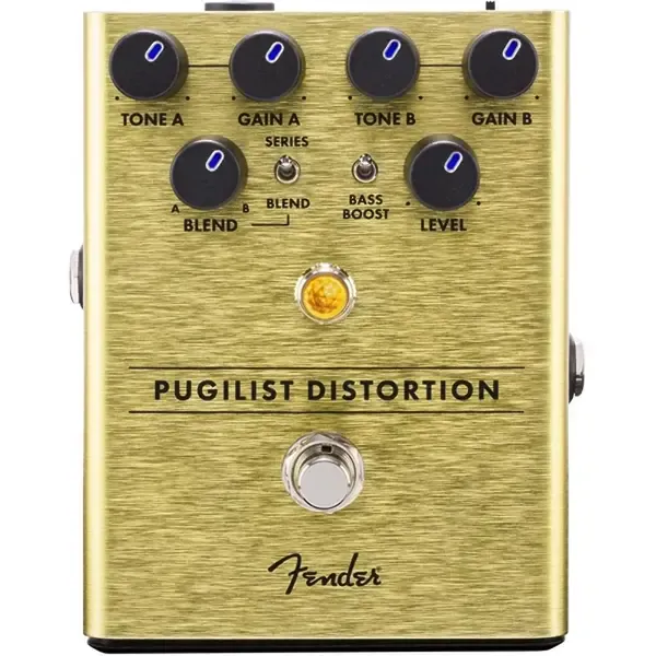 Педаль эффектов для электрогитары Fender Duel Pugilist Distortion Gold