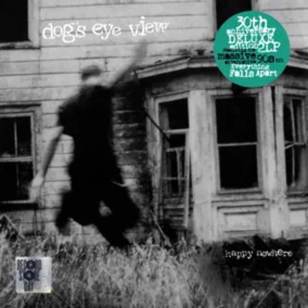 Виниловая пластинка Dog's Eye View – Happy Nowhere (Релиз 1995), зелёная с чёрным дымчатым эффектом