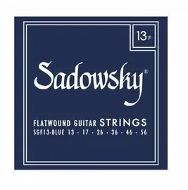 Струны для электрогитары Sadowsky Blue Label Stainless Steel Flatwound 13-56
