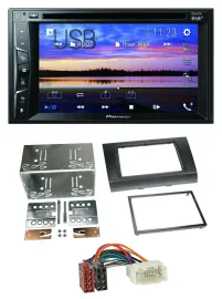 Pioneer Bluetooth 2DIN USB DVD DAB MP3 Autoradio für Suzuki Swift (2005-2010)