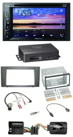 Pioneer 2DIN TMC DAB Lenkrad USB Bluetooth Navigation für Ford Mondeo 2003-2007