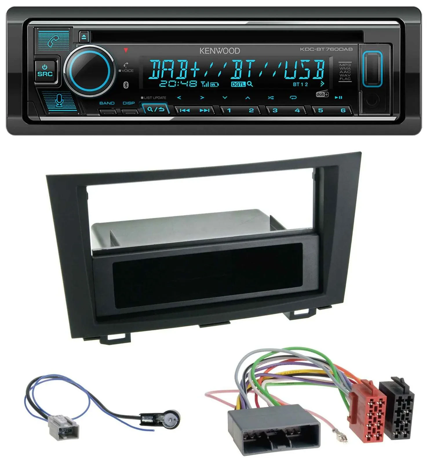 Автомагнитола для Honda CR-V (с 2007) Kenwood MP3 Bluetooth DAB USB CD