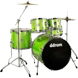 ddrum D2 5-Piece Drum Set - Lime Sparkle