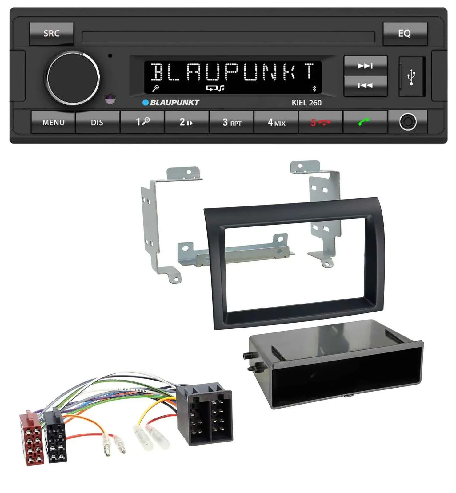 Автомагнитола Blaupunkt USB DAB Bluetooth MP3 для Fiat Ducato (2006–2010), черная