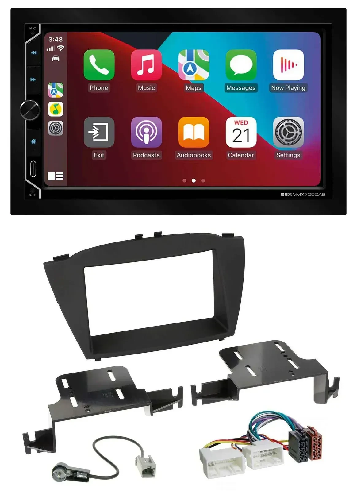 Автомагнитола для Hyundai ix35 (с 2013) ESX 2-DIN, DAB, USB, MP3, Bluetooth