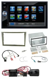 Blaupunkt SD Bluetooth 2DIN MP3 USB Lenkrad Autoradio für Opel Corsa D satin-sto