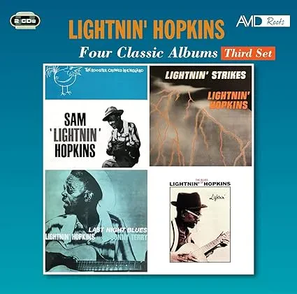 LIGHTNIN' HOPKINS - The Rooster Crowed In England/ Lightnin' / Last Night Blues/ Lightnin' Strikes (2CD)