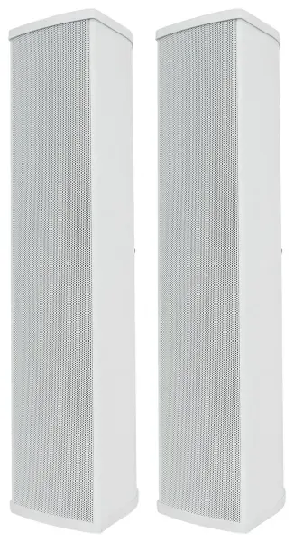 (2) Rockville WET ARRAY 5 WHITE Line Array Speakers For church/School/Auditorium