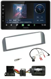Kenwood Lenkrad Bluetooth USB DAB Autoradio für Alfa 147 GT anthrazit