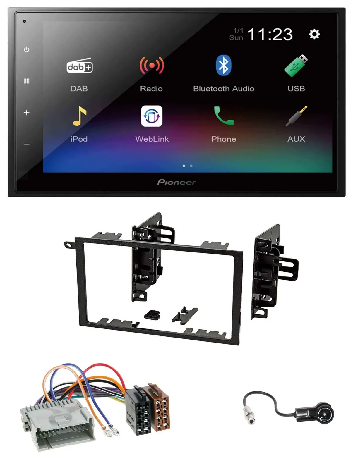 Pioneer USB Bluetooth DAB 2DIN MP3 Autoradio für Chevrolet Avalanche Blazer Cava