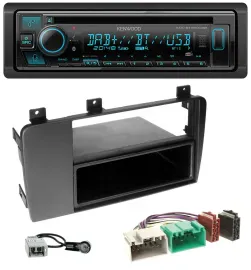 Автомагнитола Kenwood Bluetooth, DAB, CD, MP3, USB для Volvo S60/V70/XC70 (2004–2009)